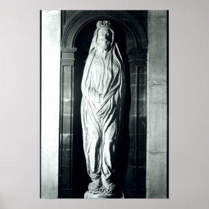 Stone sculpture of John Donne in his shroud Poster