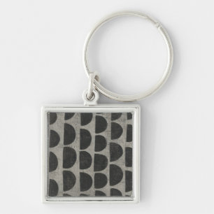 Stone - Semicircles Key Ring