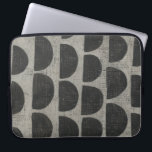 Stone - Semicircles Laptop Sleeve<br><div class="desc">Stone V by Chariklia Zarris. Pattern with repeating semicircles.</div>