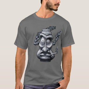 Stone Smoker Tiki God T-Shirt