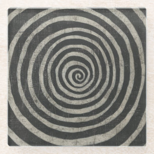 Stone - Spiral Glass Coaster
