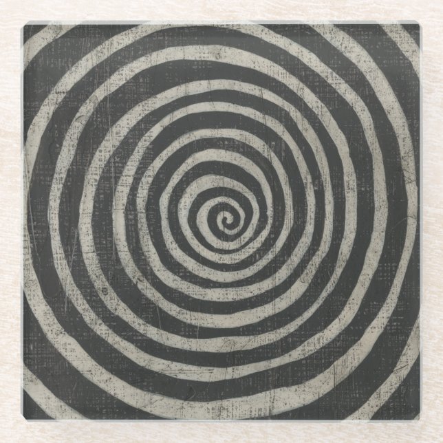 Stone - Spiral Glass Coaster (Front)