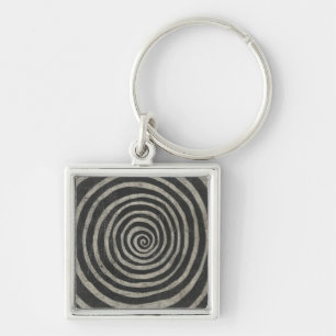 Stone - Spiral Key Ring