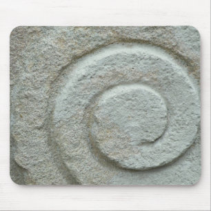 Stone spiral mouse mat