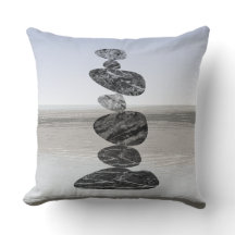 Stone Stack Pebbles Pillow
