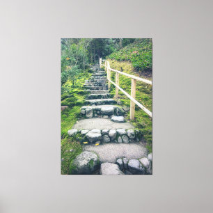 Stone Steps in The Park Canvas Print