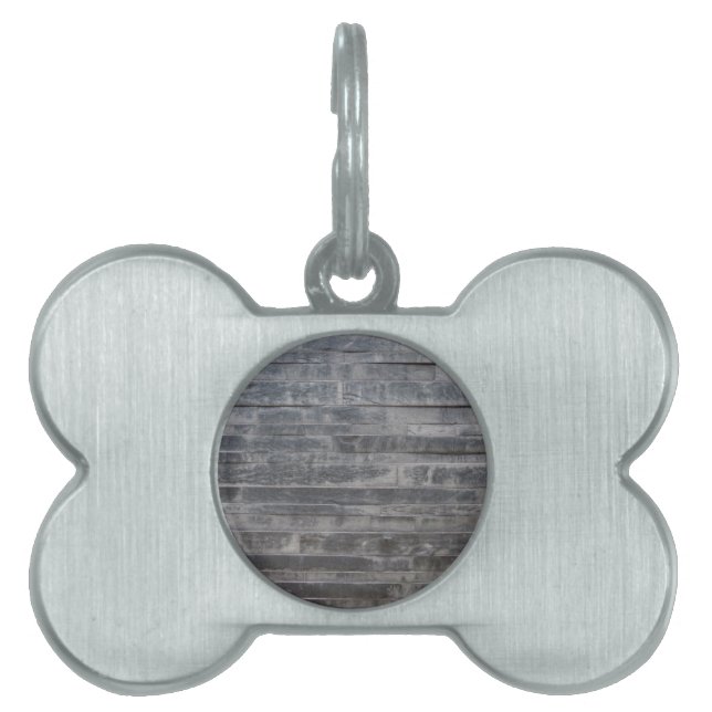 Stone structure pet name tag (Front)