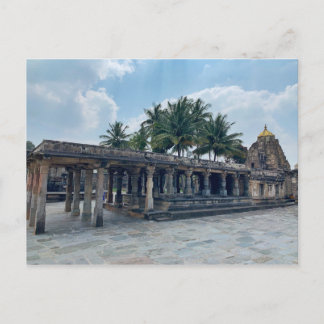 Stone temple in Belur, Karnataka, India Postcard