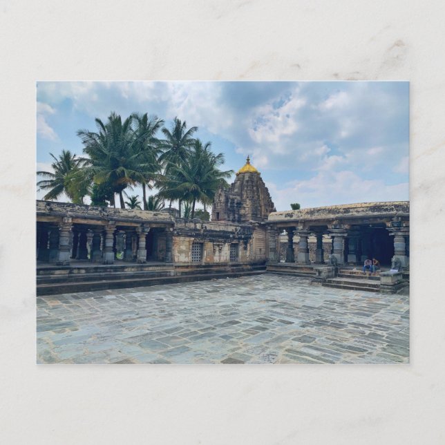 Stone temple in Belur, Karnataka, India Postcard (Front)