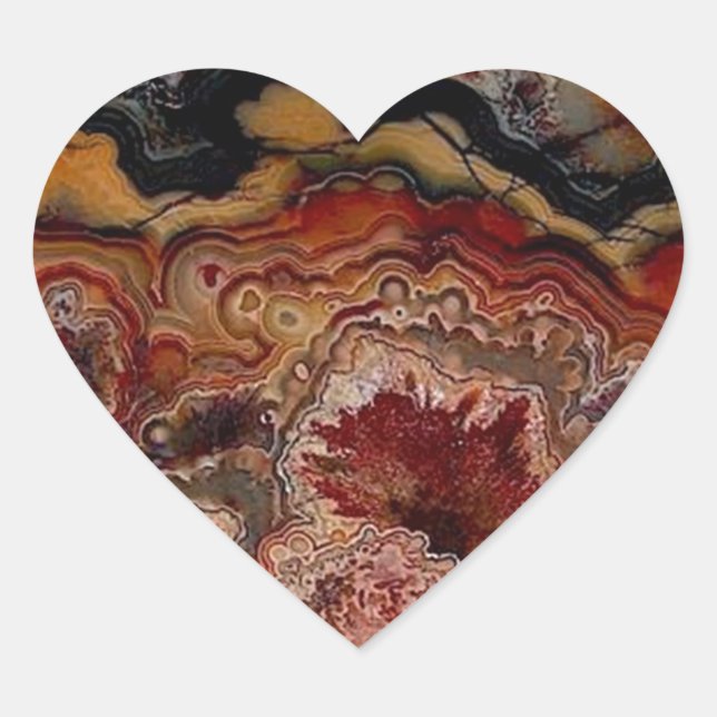 stone texture heart sticker (Front)