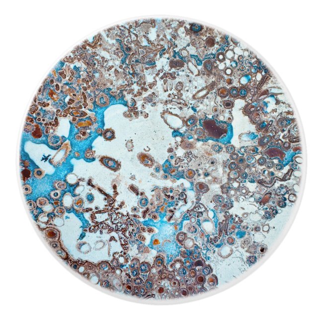 stone texture rock organic pattern marble geology  ceramic knob (Front)