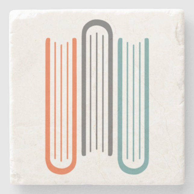 Stone Tile Coaster 3 Books WNBA Logo (Front)