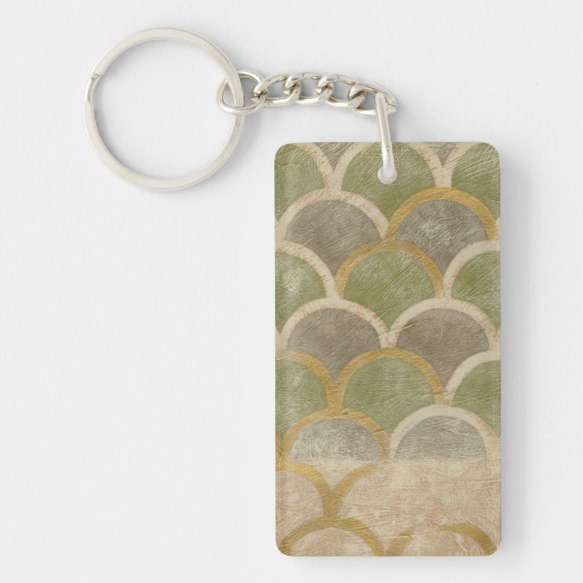 Stone Tile Design by Chariklia Zarris Key Ring (Front)