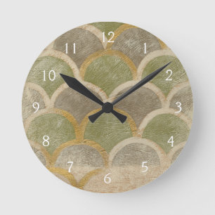 Stone Tile Design by Chariklia Zarris Round Clock