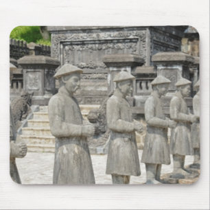 Stone Tomb Statues Mouse Mat