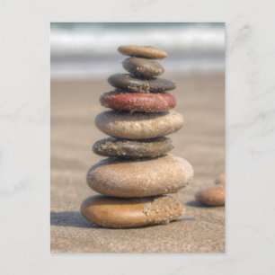 Stone Tower On Beach Postcard