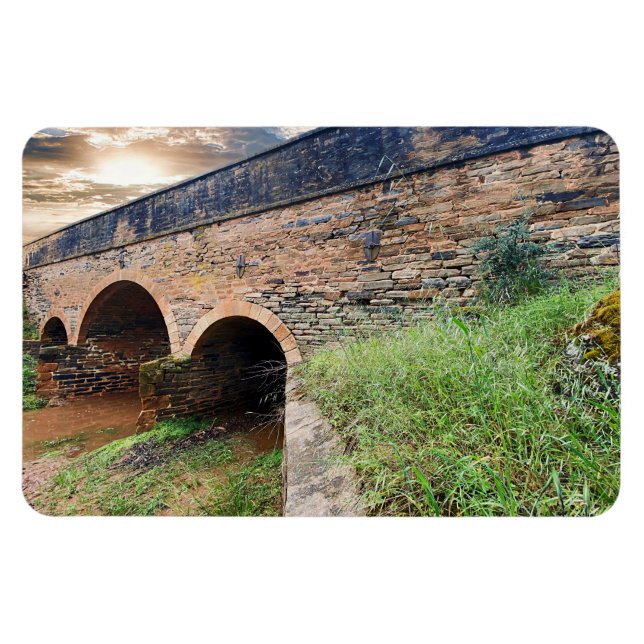 Stone Triple Arched Bridge Magnet (Horizontal)