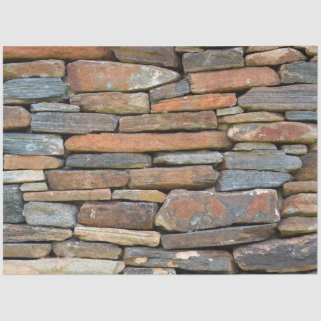 Stone Wall Background 20x30 Decoupage Tissue Paper (Front)
