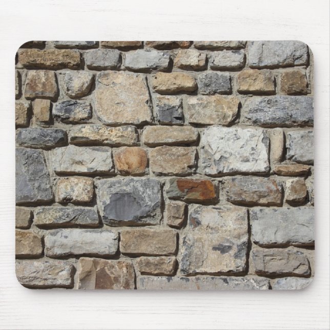 Stone wall bricks mouse mat (Front)