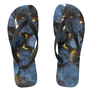 Stone wall built in Croatian style Flip Flops