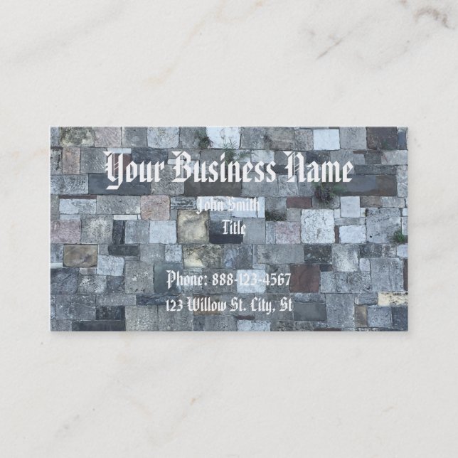 Stone Wall Business Card (Front)
