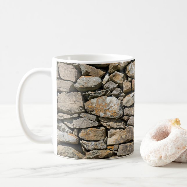 Stone Wall Coffee Mug (With Donut)