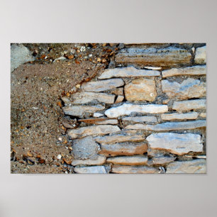 Stone Wall Copy Space Ready For Text Canvas Print