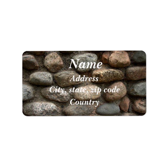 Stone wall label (Front)