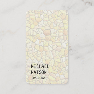 Stone Wall Pattern Simple Plain Trendy Consultant Business Card