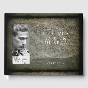 Stone wall Photo Frame Memorial Guest Book