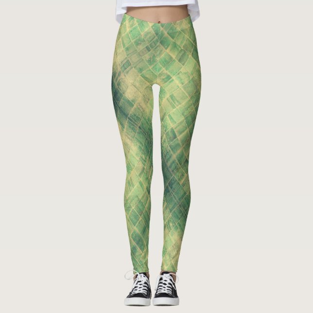 Stone Wall - Power Yoga Leggings (Front)