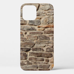 Stone wall rustic texture background iPhone 12 case