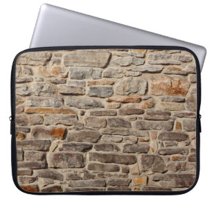 Stone wall rustic texture  background laptop sleeve