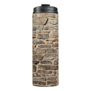 Stone wall rustic texture background thermal tumbler