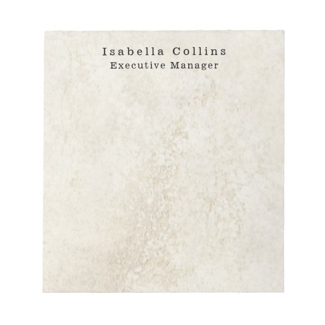 Stone Wall Simple Plain Minimalist Creative Modern Notepad (Front)