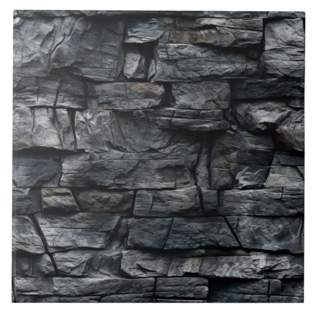 Stone Wall Texture Tile (The complete printed tile design. Tiles sold individually.)