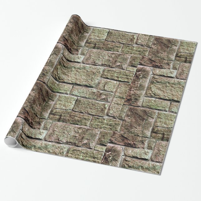 Stone Wall Wrapping Paper (Unrolled)