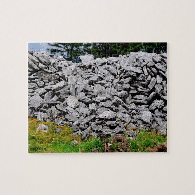 Stone Walls Inisheer Aran Islands Galway Ireland. Jigsaw Puzzle (Horizontal)