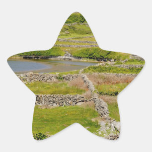 Stone Walls of Ireland Star Sticker