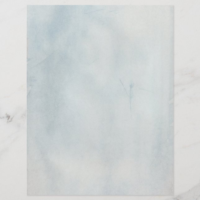 Stone watercolor stationery paper (Front)