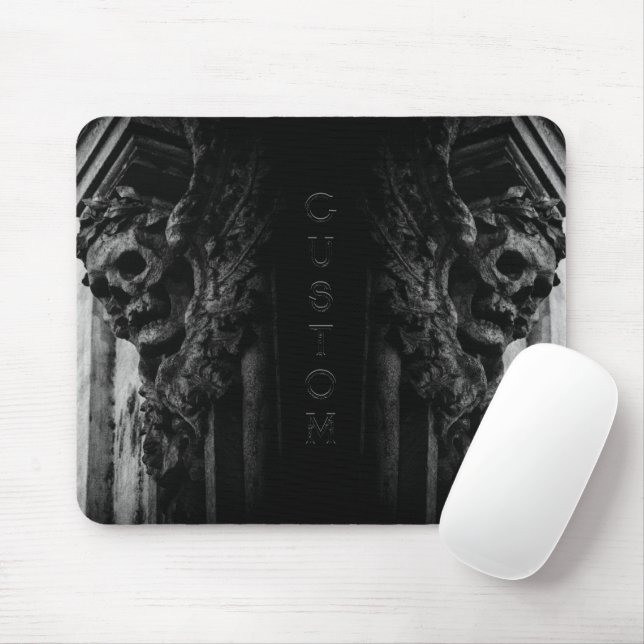 Stone Wings Skull Mouse Mat (With Mouse)