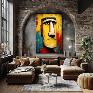 Stone Witness — Contemporary Abstract Expressionis Poster