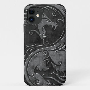 Stone Yin Yang Dragons iPhone 11 Case