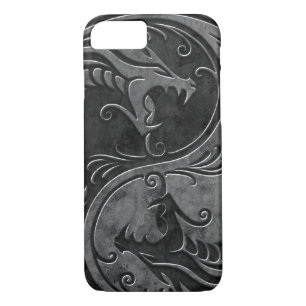 Stone Yin Yang Dragons iPhone 8/7 Case