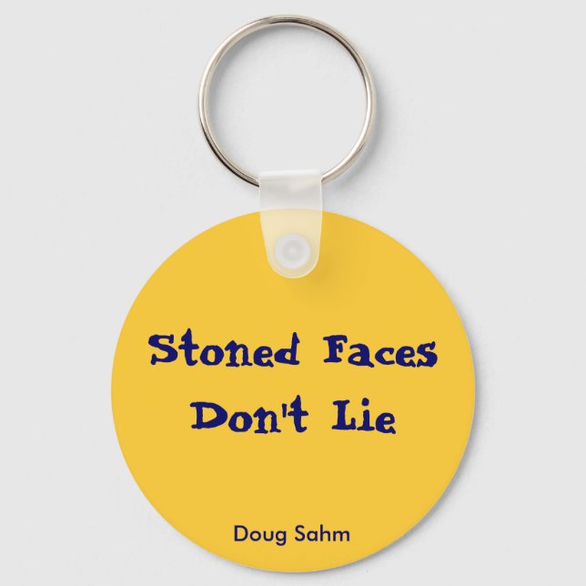 Stoned Faces Keychain (Front)