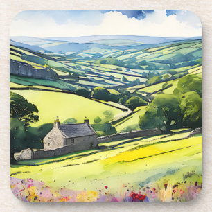 “Stonedale” Wide Landscape Yorkshire Dales Scene Coaster