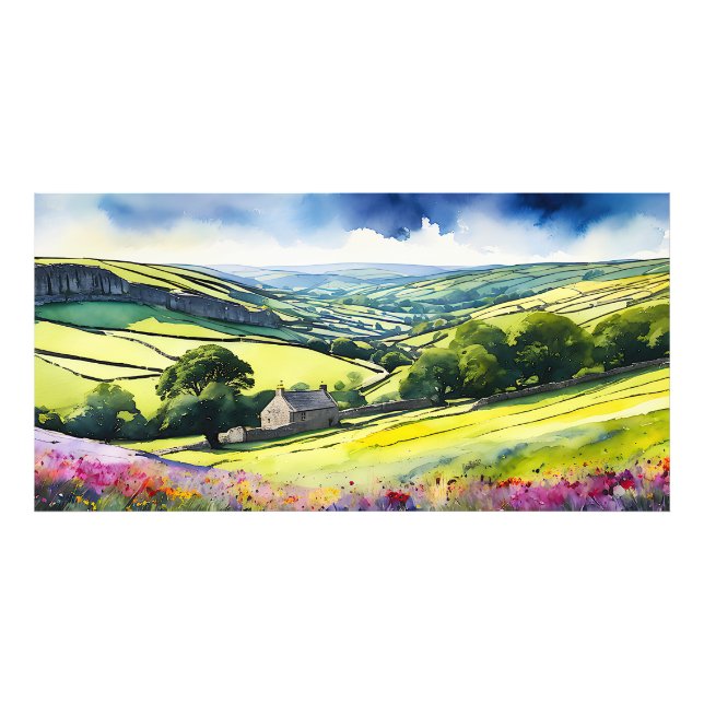 “Stonedale” Wide Landscape Yorkshire Dales Scene Photo Print (Front)