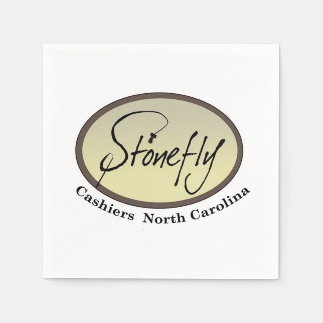 Stonefly cocktail napkins (Front)