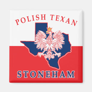 Stoneham Polish Texan Magnet