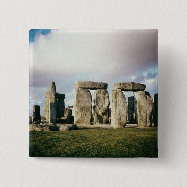Stonehenge 15 Cm Square Badge (Front)